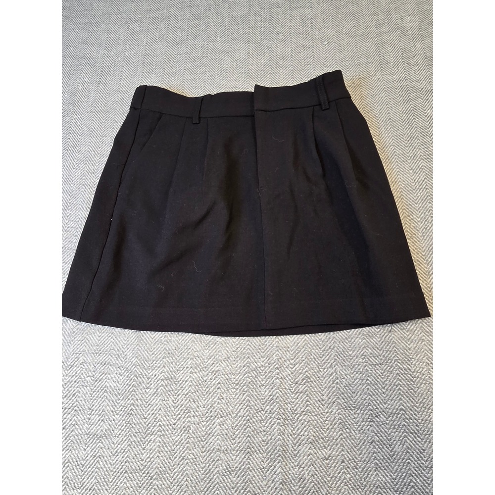 SO Mini Skirt Womens M Black Pleated Regular Fit Comfort High Rise Americana